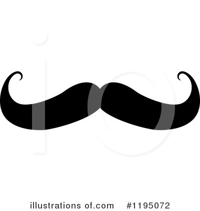 Mustache Clipart #1195072 by Vector Tradition SM