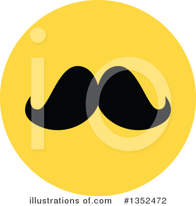Royalty-Free (RF) Mustache Clipart Illustration by BNP Design Studio - Stock Sample #1352472