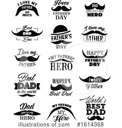 Royalty-Free (RF) Mustache Clipart Illustration by Vector Tradition SM - Stock Sample #1614368