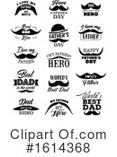 Mustache Clipart #1614368 by Vector Tradition SM