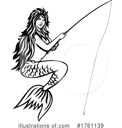 Mermaid Clipart #1761139 by patrimonio
