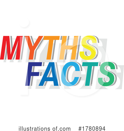 Royalty-Free (RF) Myths Vs Facts Clipart Illustration by Vector Tradition SM - Stock Sample #1780894