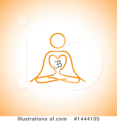 Meditating Clipart #1444105 by ColorMagic