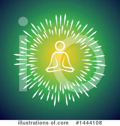 Meditating Clipart #1444108 by ColorMagic