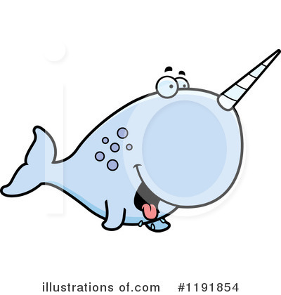 Royalty-Free (RF) Narwhal Clipart Illustration by Cory Thoman - Stock Sample #1191854
