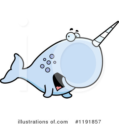 Royalty-Free (RF) Narwhal Clipart Illustration by Cory Thoman - Stock Sample #1191857