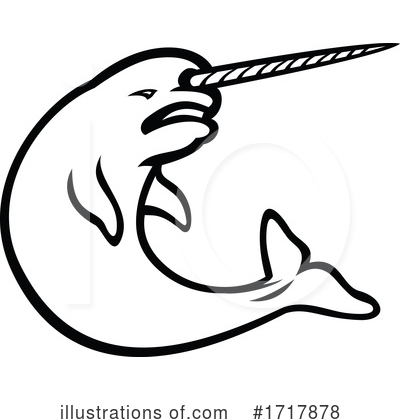 Royalty-Free (RF) Narwhal Clipart Illustration by patrimonio - Stock Sample #1717878