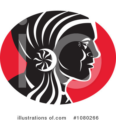 Royalty-Free (RF) Native American Clipart Illustration by patrimonio - Stock Sample #1080266