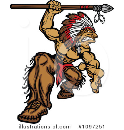 Royalty-Free (RF) Native American Clipart Illustration by Chromaco - Stock Sample #1097251