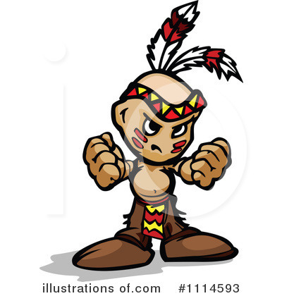 Royalty-Free (RF) Native American Clipart Illustration by Chromaco - Stock Sample #1114593