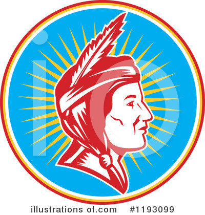 Native American Indian Clipart #1193099 by patrimonio
