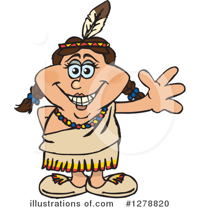 Royalty-Free (RF) Native American Clipart Illustration by Dennis Holmes Designs - Stock Sample #1278820