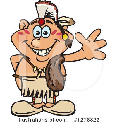 Royalty-Free (RF) Native American Clipart Illustration by Dennis Holmes Designs - Stock Sample #1278822