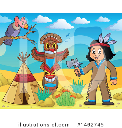 Native American Clipart #1462745 by visekart