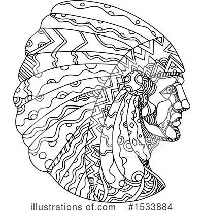 Native American Indian Clipart #1533884 by patrimonio