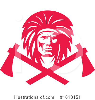 Native American Indian Clipart #1613151 by patrimonio