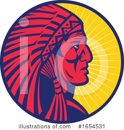 Native American Indian Clipart #1654531 by patrimonio