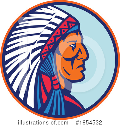 Royalty-Free (RF) Native American Clipart Illustration by patrimonio - Stock Sample #1654532