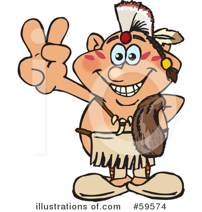 Royalty-Free (RF) Native American Clipart Illustration by Dennis Holmes Designs - Stock Sample #59574