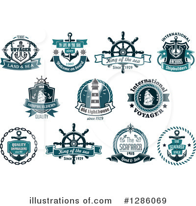 Royalty-Free (RF) Nautical Clipart Illustration by Vector Tradition SM - Stock Sample #1286069