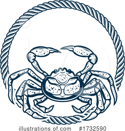 Crab Clipart #1732590 by Vector Tradition SM