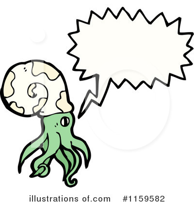 Royalty-Free (RF) Nautilus Clipart Illustration by lineartestpilot - Stock Sample #1159582