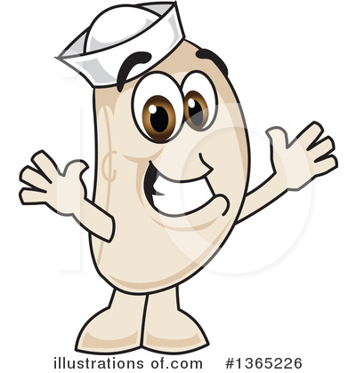 Navy Bean Character Clipart #1365226 by Mascot Junction