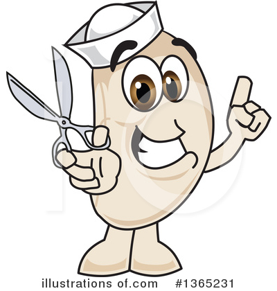 Navy Bean Character Clipart #1365231 by Mascot Junction