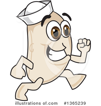Navy Bean Character Clipart #1365239 by Mascot Junction