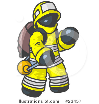 Firefighter Clipart #23457 by Leo Blanchette