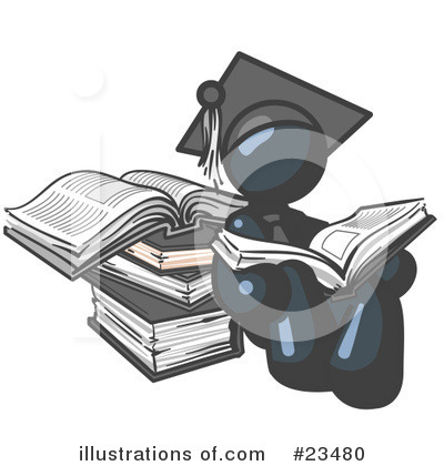 Books Clipart #23480 by Leo Blanchette