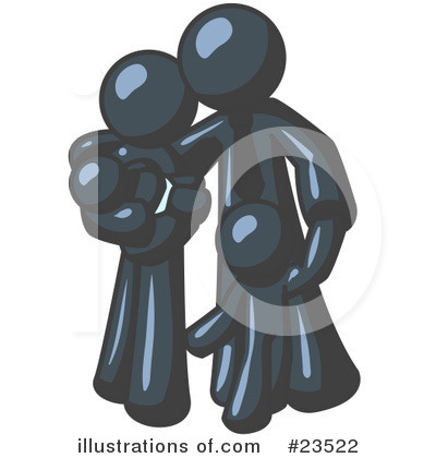 Royalty-Free (RF) Navy Blue Collection Clipart Illustration by Leo Blanchette - Stock Sample #23522