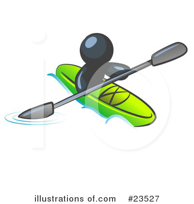 Kayaking Clipart #23527 by Leo Blanchette