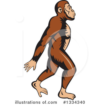 Royalty-Free (RF) Neanderthal Clipart Illustration by patrimonio - Stock Sample #1334340