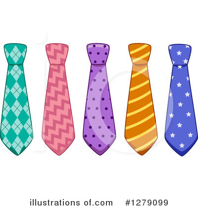 Royalty-Free (RF) Neck Tie Clipart Illustration by BNP Design Studio - Stock Sample #1279099
