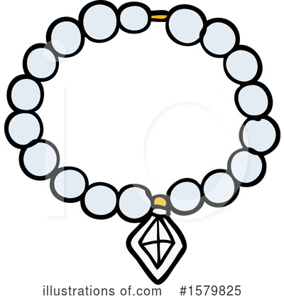 Royalty-Free (RF) Necklace Clipart Illustration by lineartestpilot - Stock Sample #1579825
