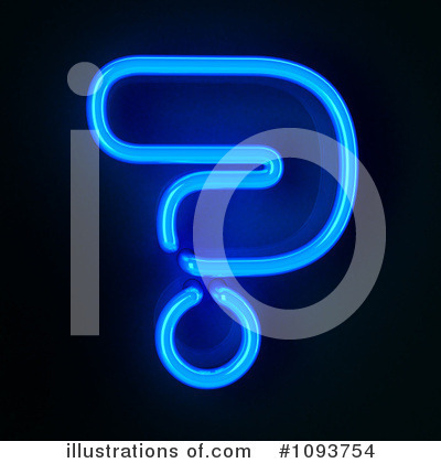 Royalty-Free (RF) Neon Letters Clipart Illustration by stockillustrations - Stock Sample #1093754