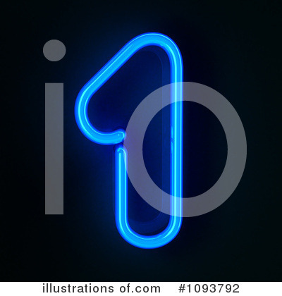 Royalty-Free (RF) Neon Number Clipart Illustration by stockillustrations - Stock Sample #1093792
