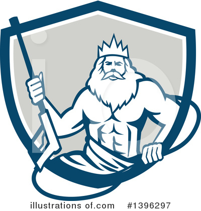 Royalty-Free (RF) Neptune Clipart Illustration by patrimonio - Stock Sample #1396297