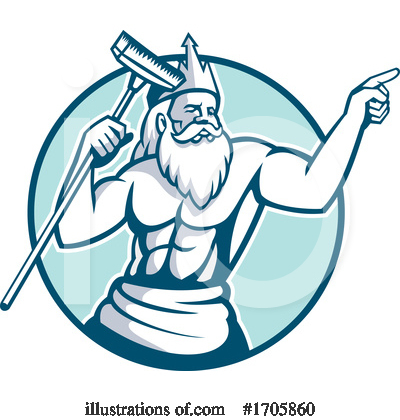 Royalty-Free (RF) Neptune Clipart Illustration by patrimonio - Stock Sample #1705860