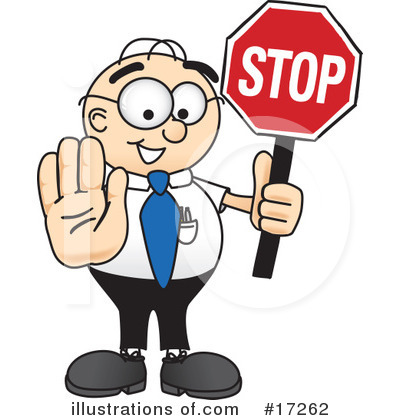 Stop Sign Clipart #17262 by Mascot Junction