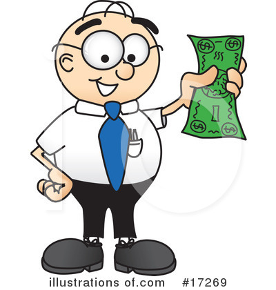 Royalty-Free (RF) Nerd 1 Character Clipart Illustration by Mascot Junction - Stock Sample #17269