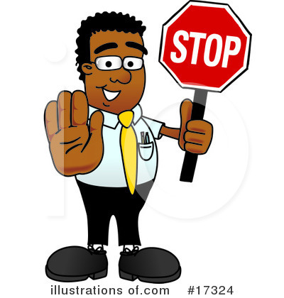 Stop Sign Clipart #17324 by Mascot Junction