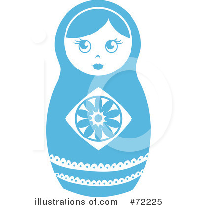 Royalty-Free (RF) Nesting Doll Clipart Illustration by Rosie Piter - Stock Sample #72225