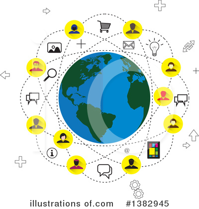 Networking Clipart #1382945 by ColorMagic