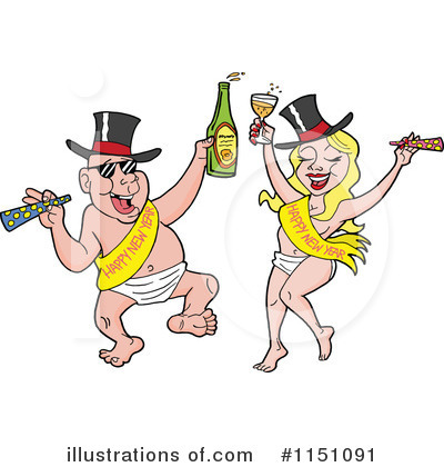 Couple Clipart #1151091 by LaffToon