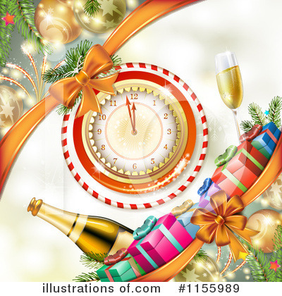 Royalty-Free (RF) New Year Clipart Illustration by merlinul - Stock Sample #1155989