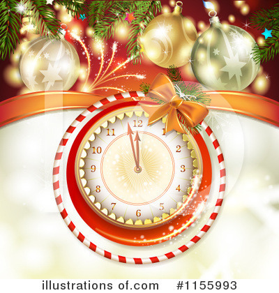 Royalty-Free (RF) New Year Clipart Illustration by merlinul - Stock Sample #1155993