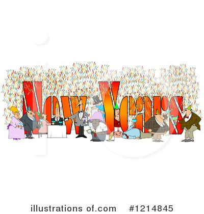 Royalty-Free (RF) New Year Clipart Illustration by djart - Stock Sample #1214845