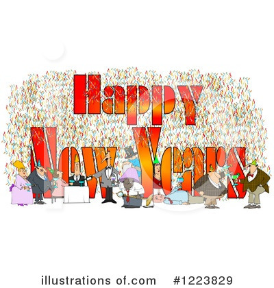 Royalty-Free (RF) New Year Clipart Illustration by djart - Stock Sample #1223829